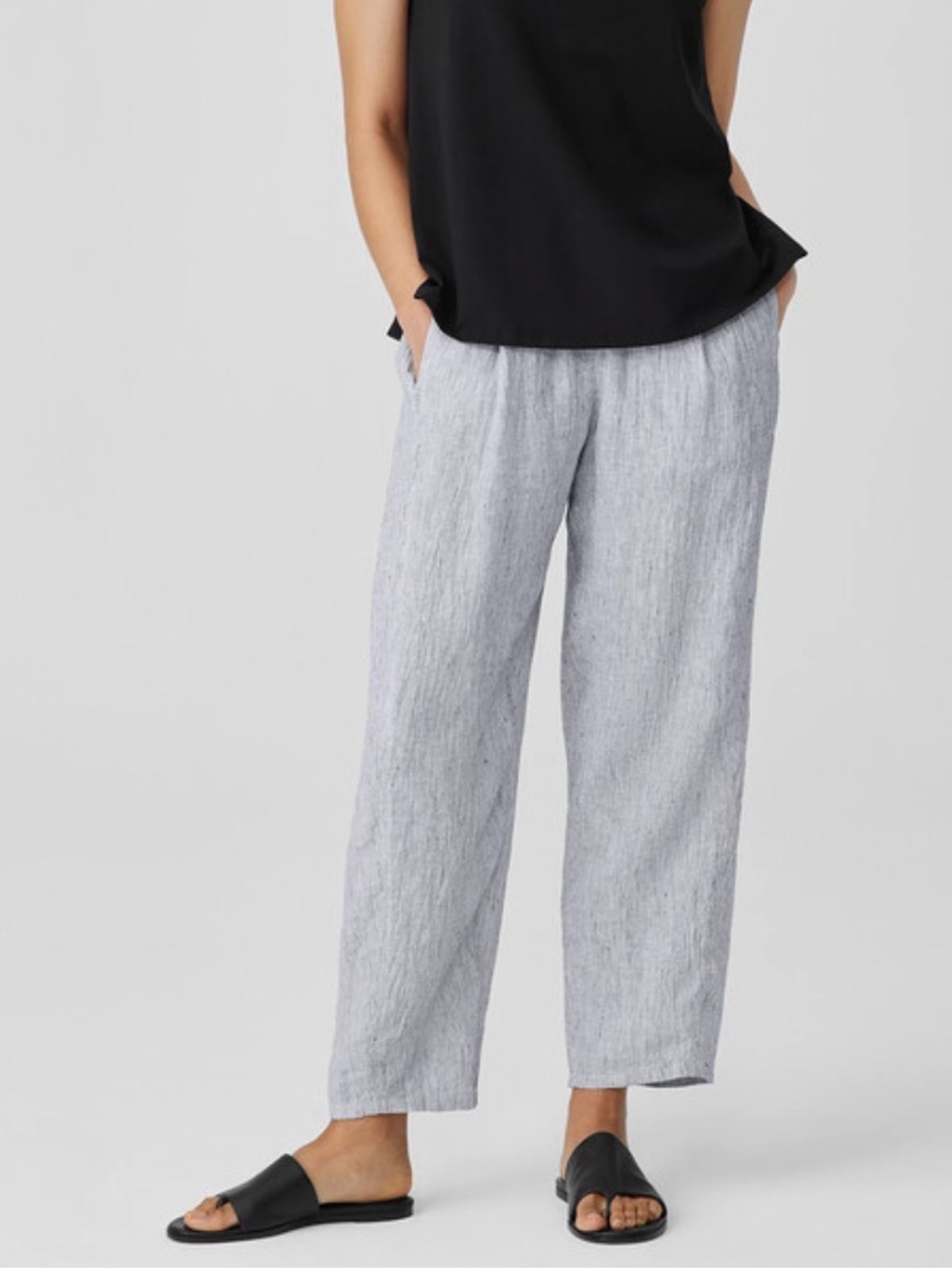 Eileen Fisher Striped Organic Linen Crinkle Lantern Pant

Easy Fit, Ankle Length
